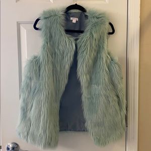 Faux fur vest